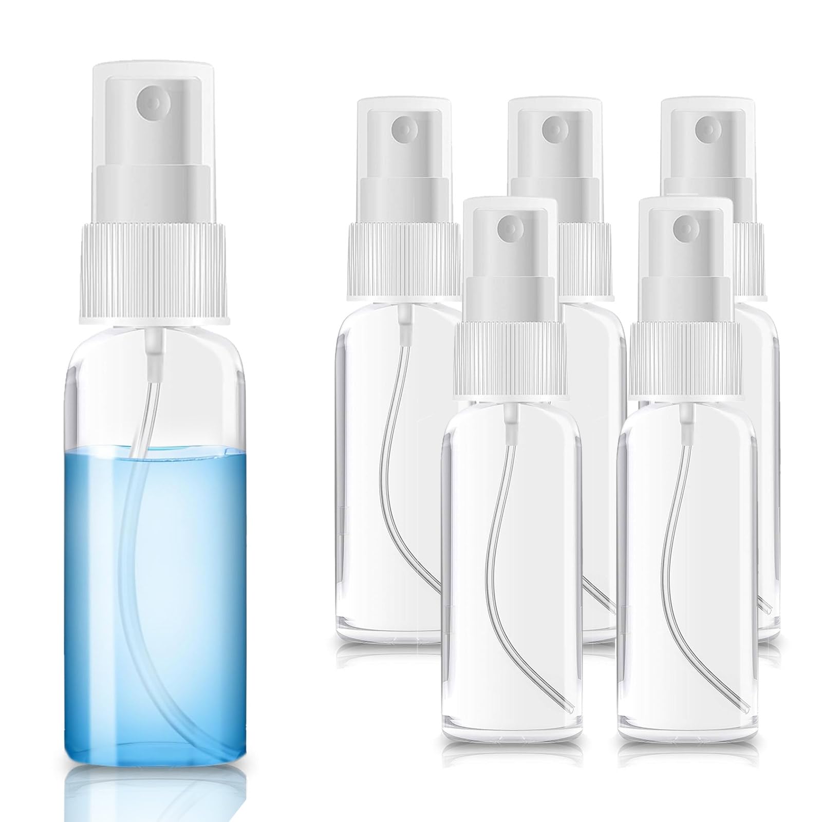 Set 4 Flaconi Da Viaggio In Vetro 30ml Con Imbuto E Contagocce – Atomizzatori Spray Anti-perdite Per Profumi E Toner