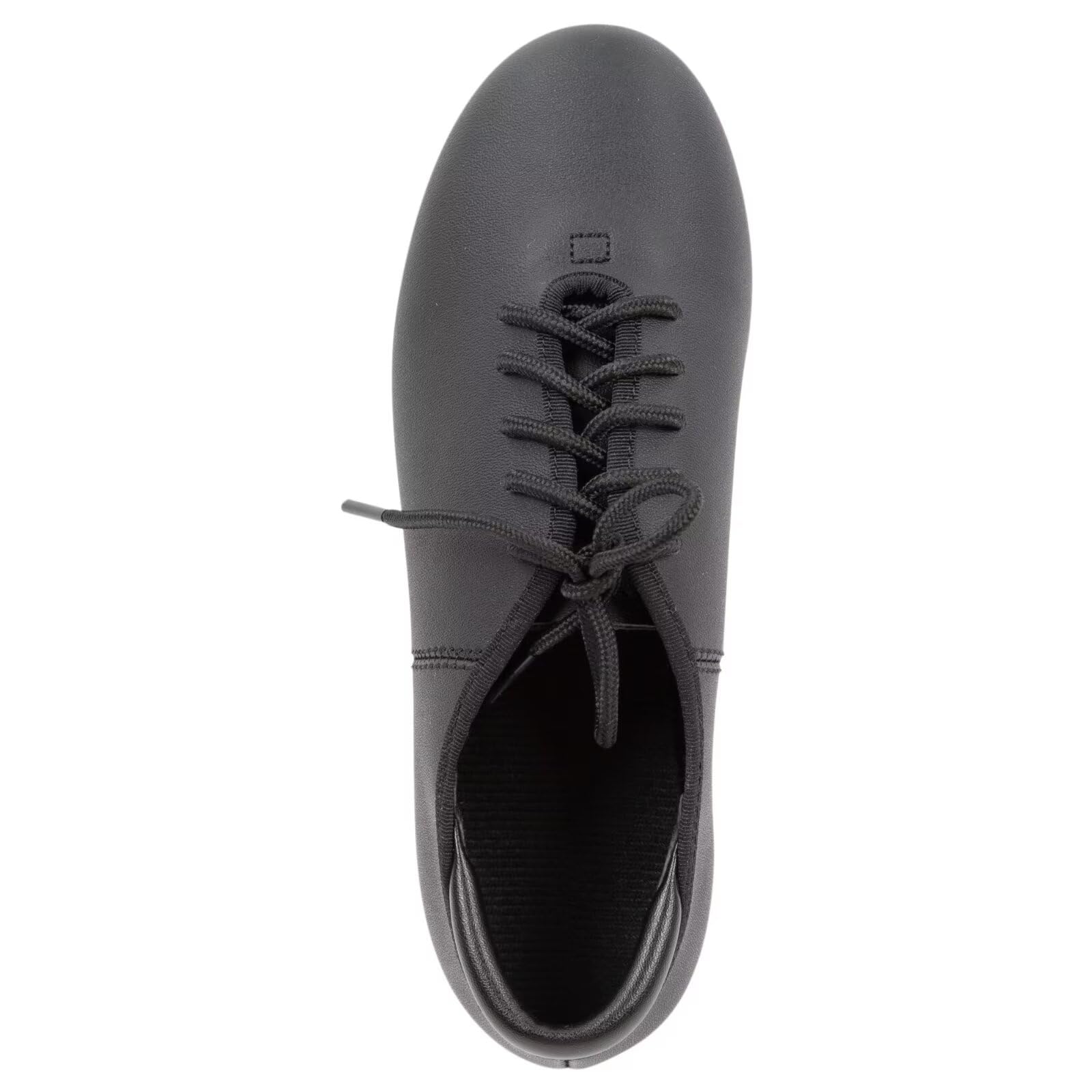 ARCLIBER Lace Up Tap Shoes PU Leather Tap Dance Shoes for Women and Men Size 6.5 Black