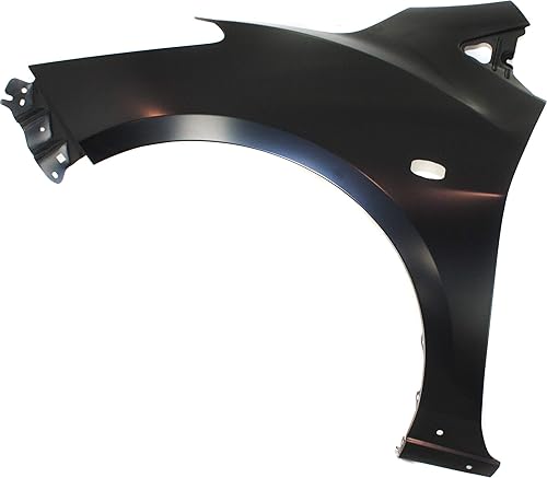 Compatible con 11-14 Mazda2 1.5L Guardabarros Delantero Cuarto Panel Acero con Orificios de Moldeo Lado Izquierdo