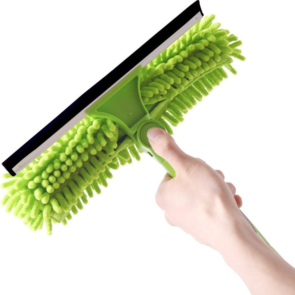 Herramienta Limpieza Ventanas, Bright Tools Limpiador Ventanas telescópico Alto, Equipo Limpieza Ventanas, Poste telescópico 58-80 cm Largo, lo Mejor para Ventanas Largo Alcance