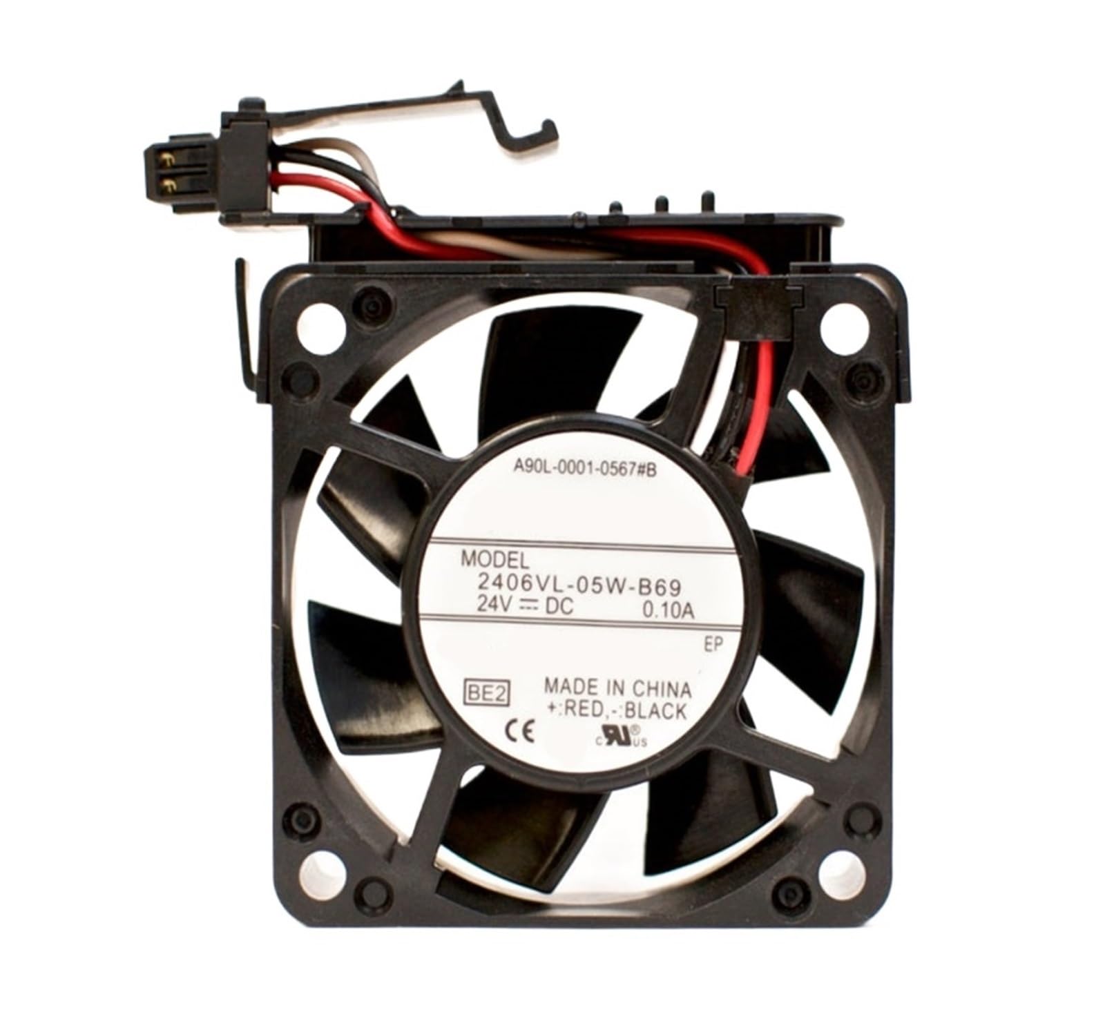 FSBNMNXPQ 2406VL-05W-B69 9WF0624H707A A90L-0001-0567#B DC 24V 0.10A 6cm 6015 60 * 60 * 15mm Cooling Fan(2406VL-05W-B69)