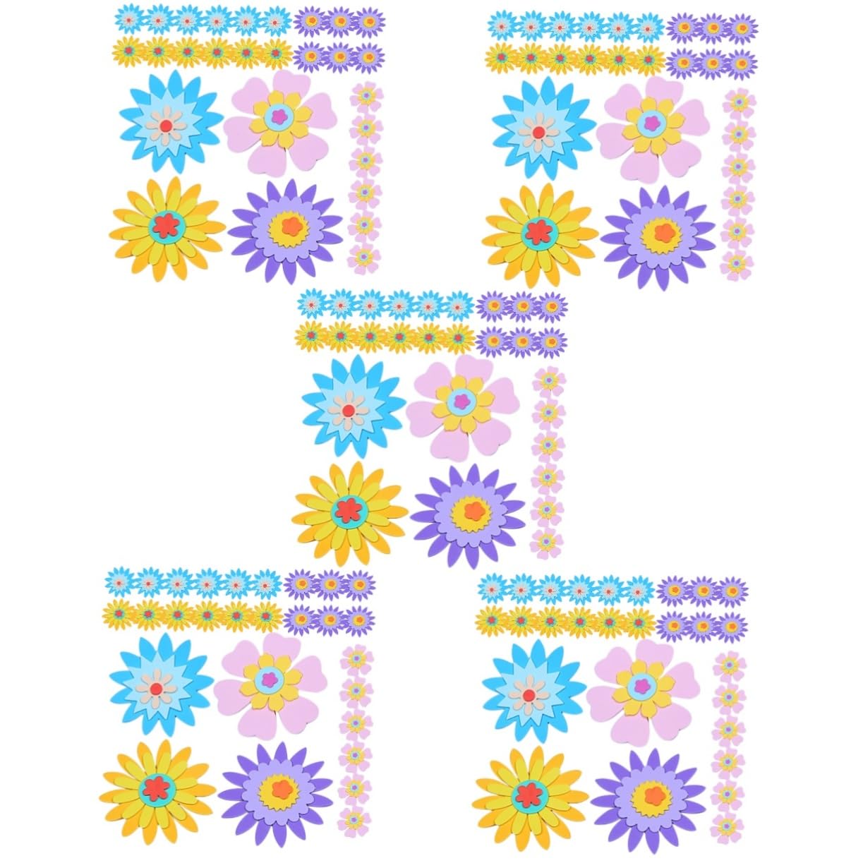 Autocollants mousse de fleurs pour embellir sans colle ni désordre