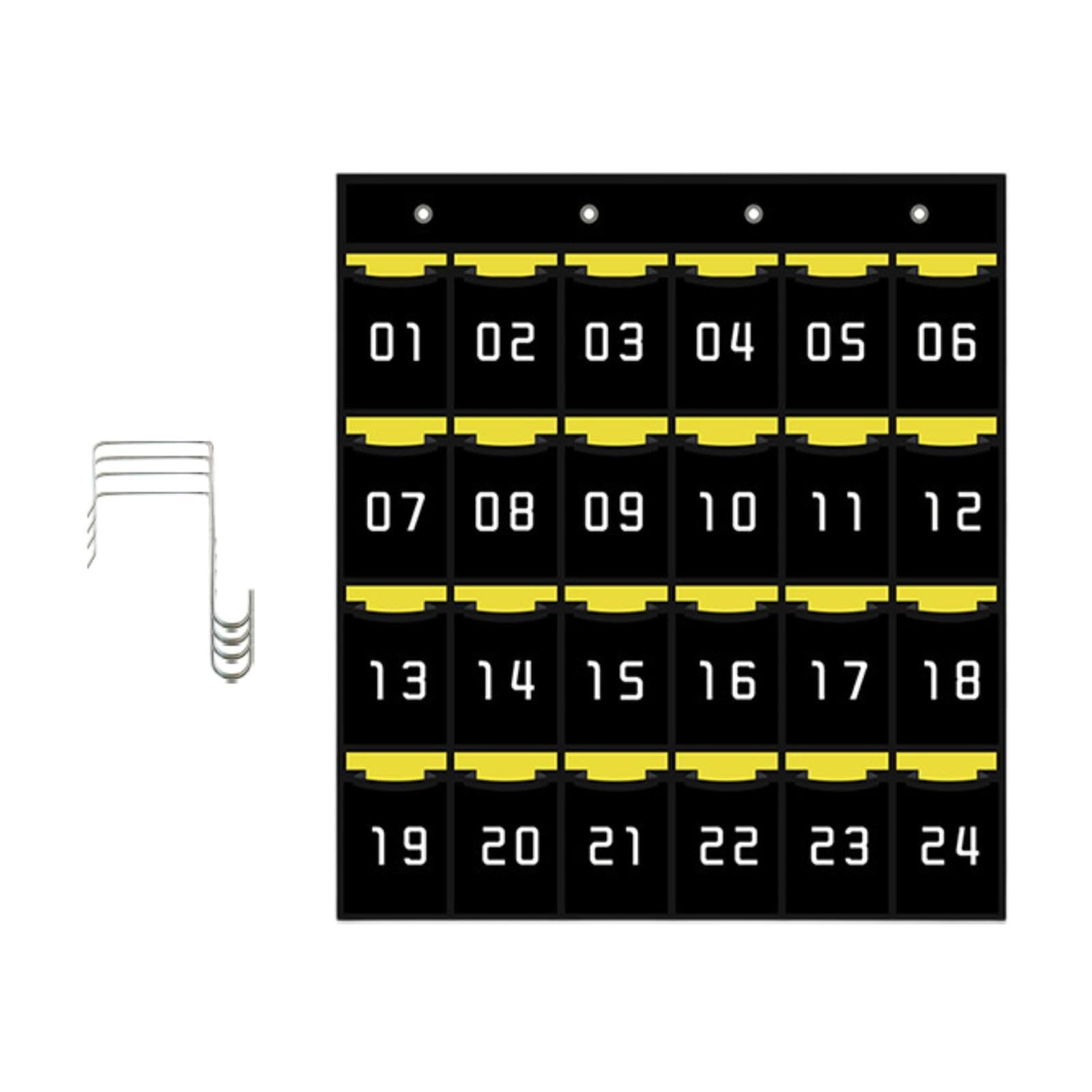 ATORSE Classroom Pocket Chart for Cellphones Hanging Organizer for Closet Dormitory 24 Pockets-image-43