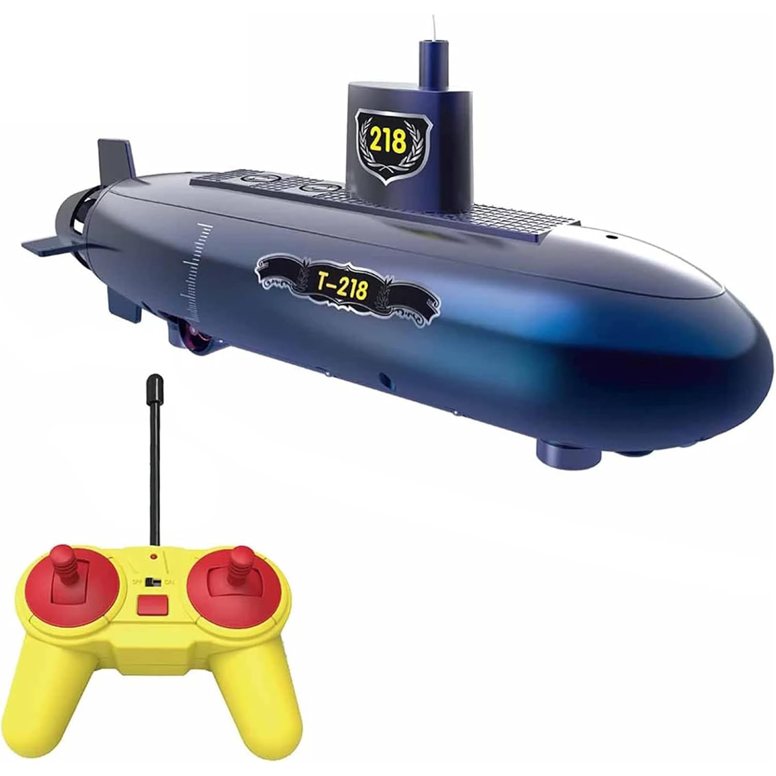 Genérico Mini RC Submarino 6 Canales Control Remoto Bajo el Agua Barco RC Impermeable Buceo Recargable Niños Juguete Regalo