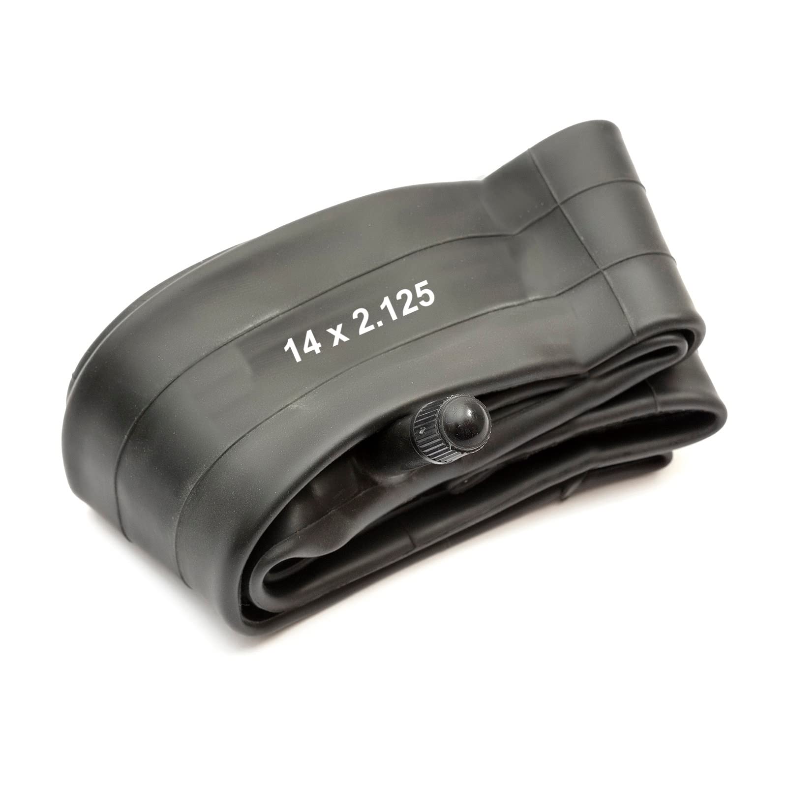 14'' Heavy Duty Bike Inner Tube Compatible With 2.125-14 1.75x14 2.125x14 Schrader Straight Valve 1.75x14 2.125x14 Bicycle Bike Cycle