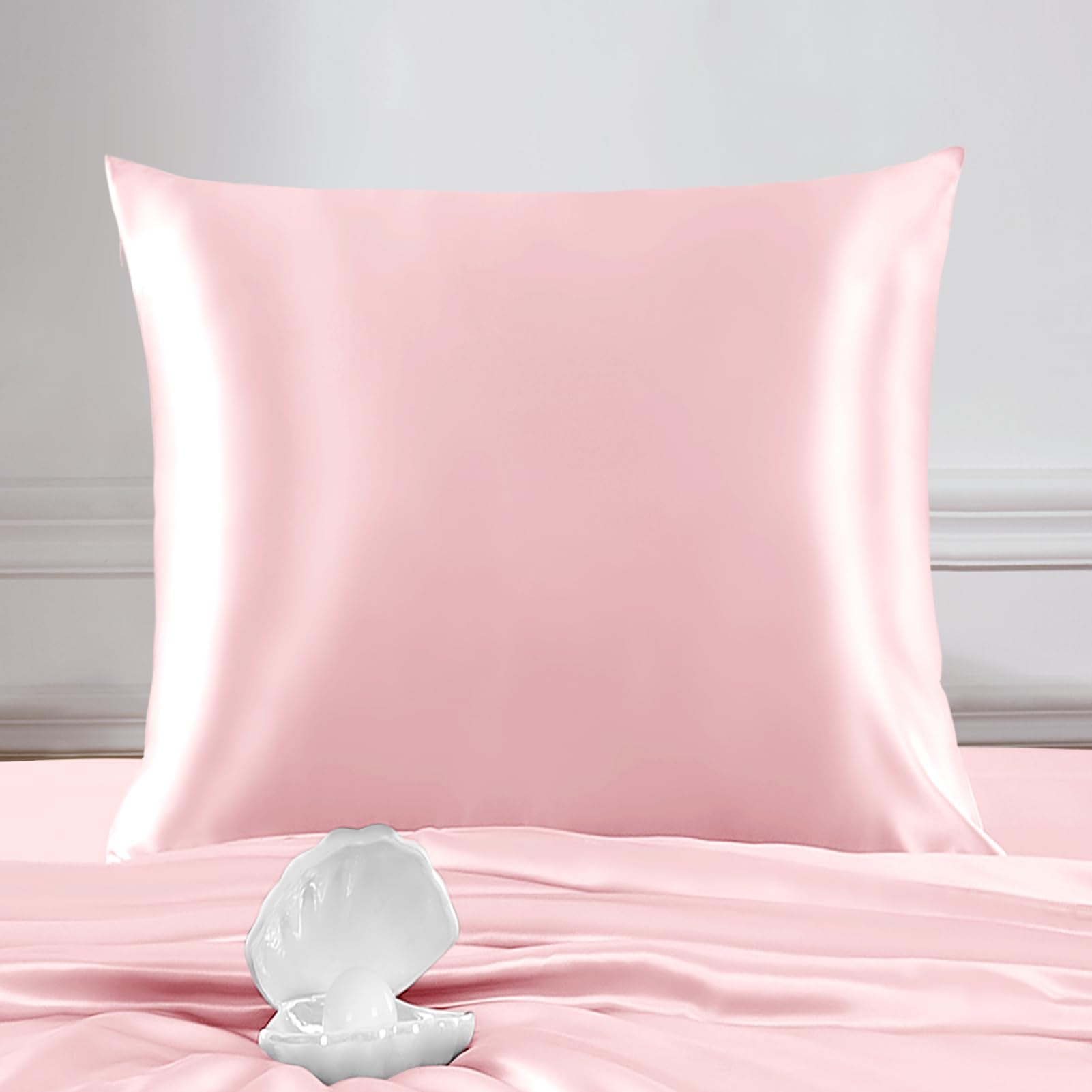 THXSILK Seidenkissenbezug - Doppelseitige 100% Maulbeerseide - Hypoallergen mit Versteckter Reißverschluss - 22 Momme Kissenbezug Seide für Haar und Haut