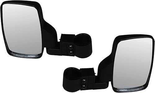 SuperATV Espejos laterales para Polaris Ranger/RZR/Ace/Kawasaki Teryx/Mule/Honda Pioneer/Can-Am Maverick/Yamaha/CFMOTO/Arctic Cat- See Fitment | Se