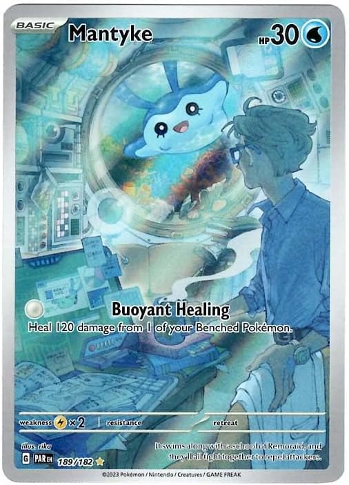Pokemon - Mantyke 189/182 - Paradox Rift - Illustration Rare - Single Card