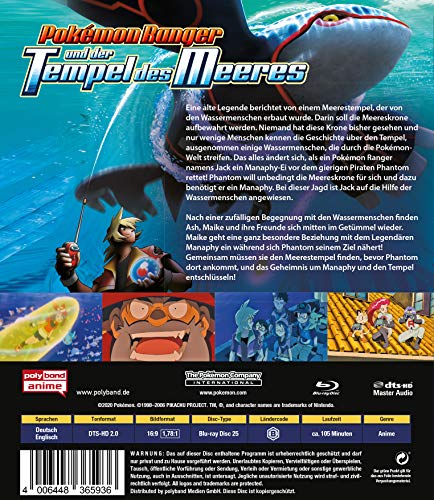 Evita el streaming lento con Pokémon Ranger película Blu-ray sin cortes 3