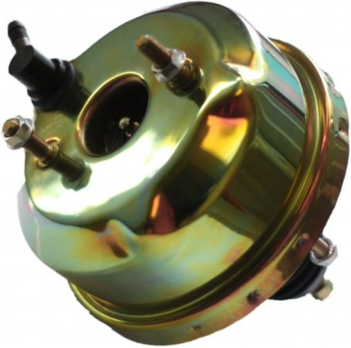 LEED BRAKES 7 Inch Power Brake Booster, 1 Inch Bore Master (Zinc)