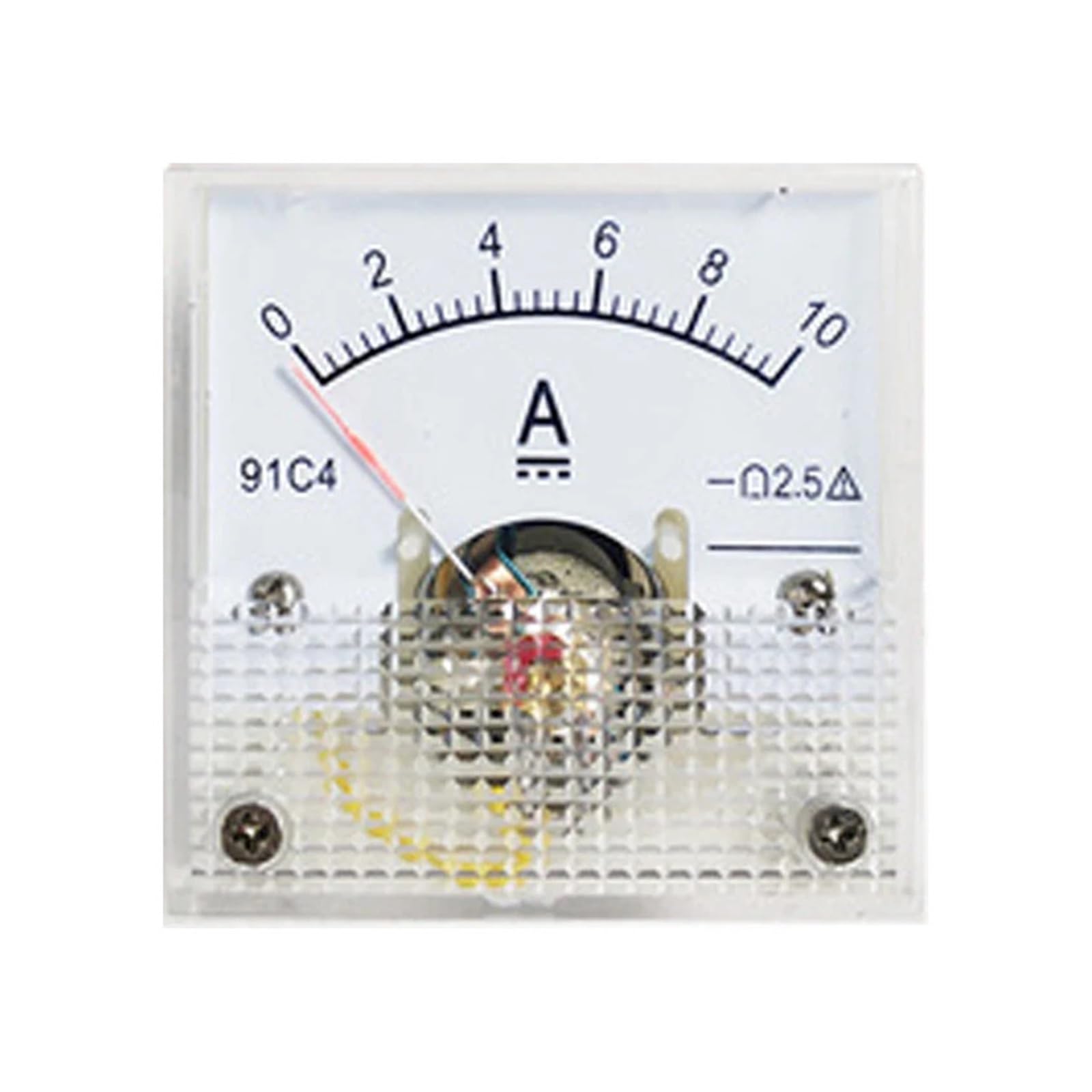 ampèremètre 91C4-A Ampèremètre à Aiguille CC 1A 2A 3A 5A 10A 15A 30A 50A 75A 100A 150A 200A 300A 400A 500A Mécanique analogique Table à plaques(30A)