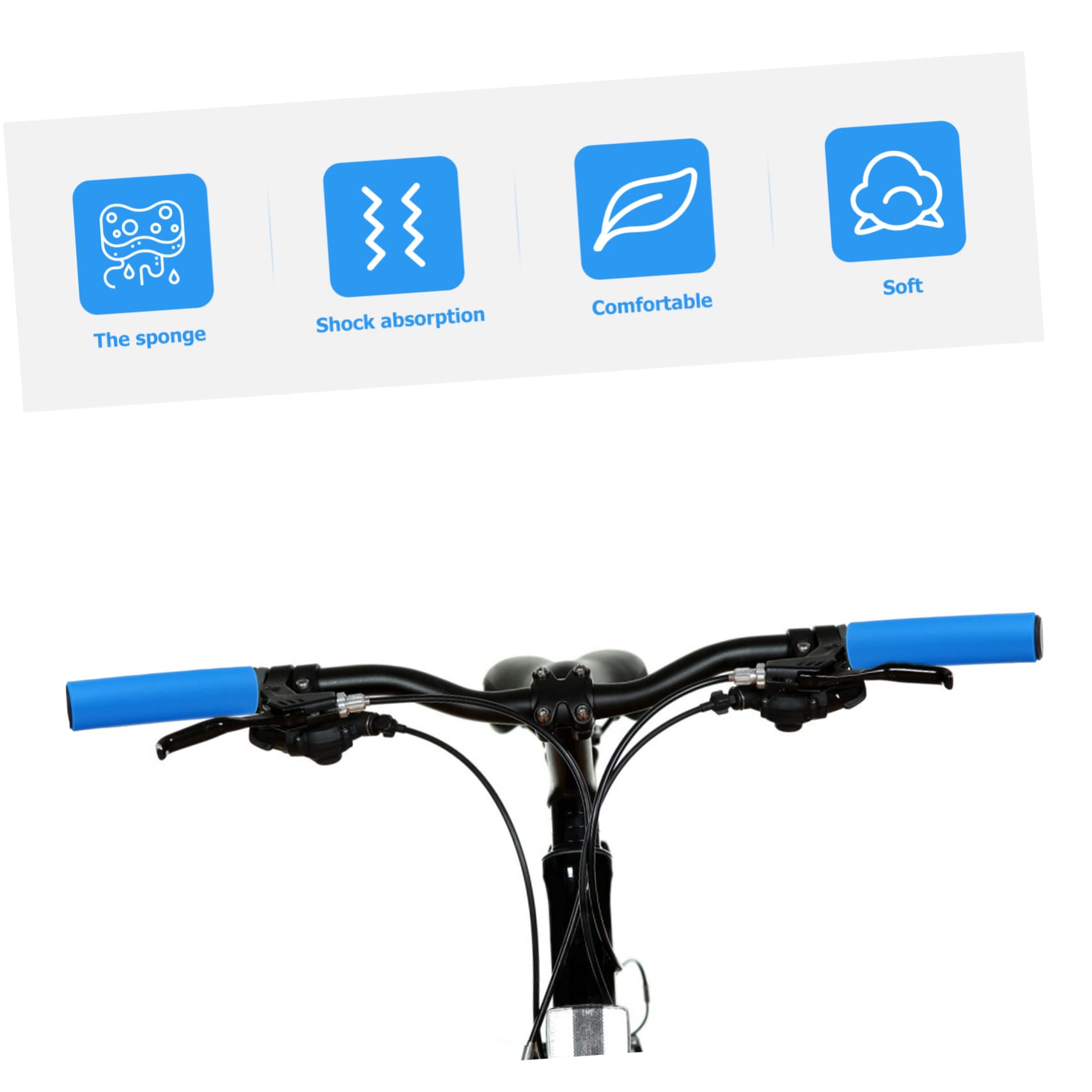 Yardwe poignée de vélo poignées de vélo Para Housses de poignées de Guidon Housses de poignées ergonomiques éponge Guidon de vélo de Montagne de poignées de Cyclisme