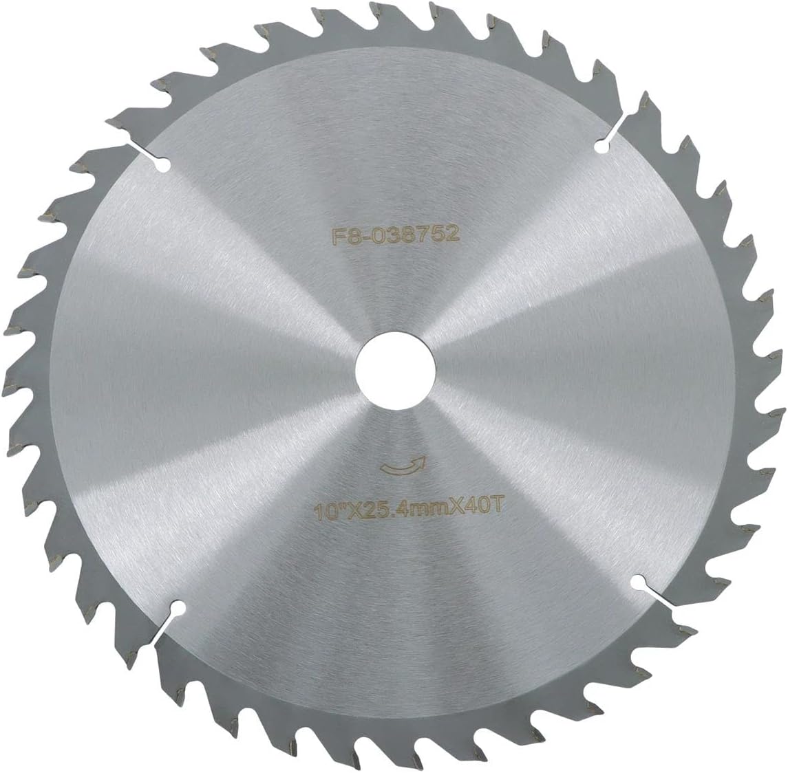 ACTIVLIFE for Industrial-Grade 10"×25.44mm×40T Saw Blade with Carbide Teeth, Silver Coating