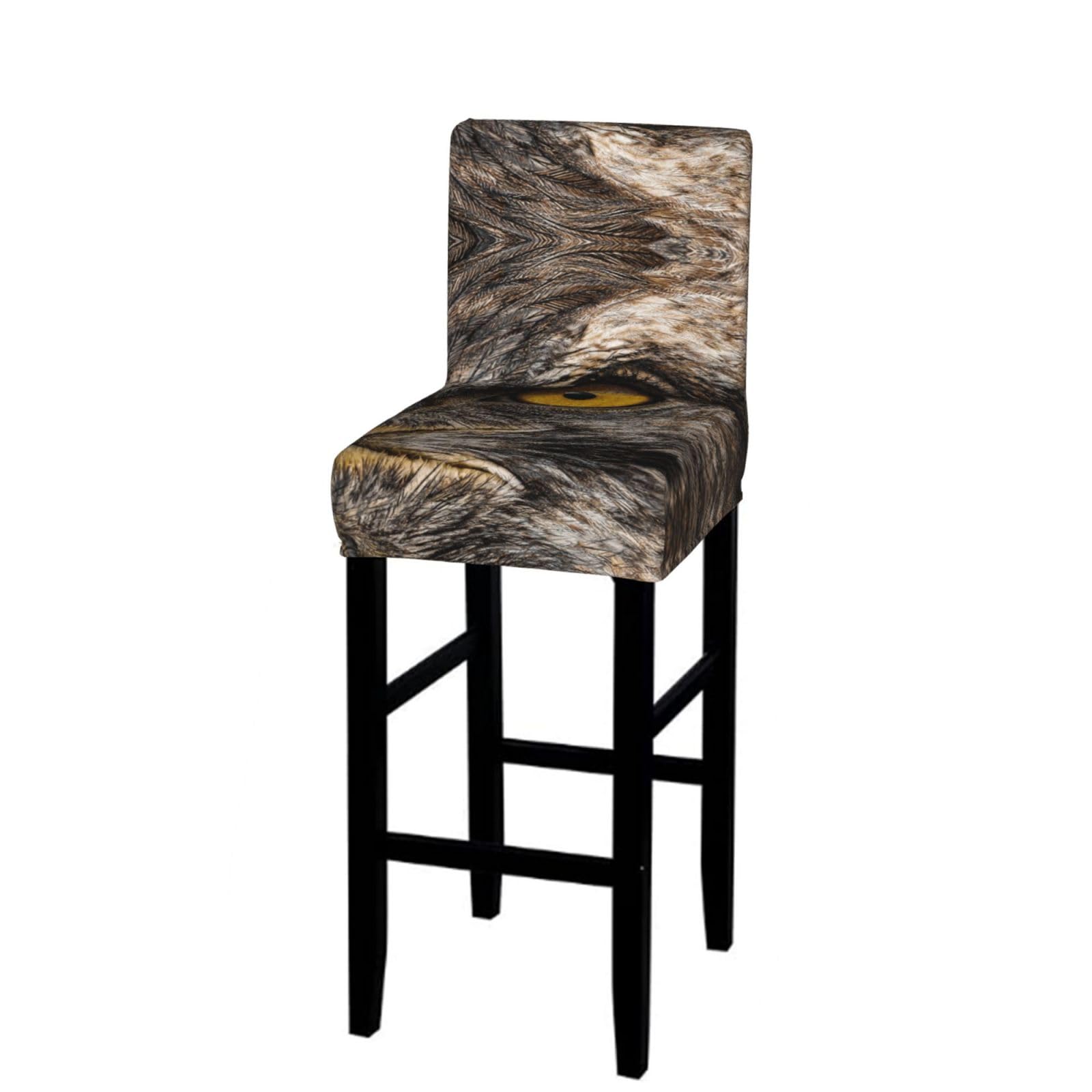 CNTDBU Eagle Eye Close Bar Stool Cover-Stretchy Chair Slipcover for Kitchen