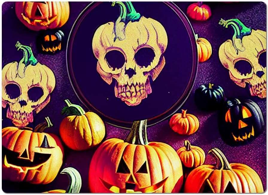 Skull Printed Car Magnet 2 PCS - Spooky Car Magnet - Halloween Sticker