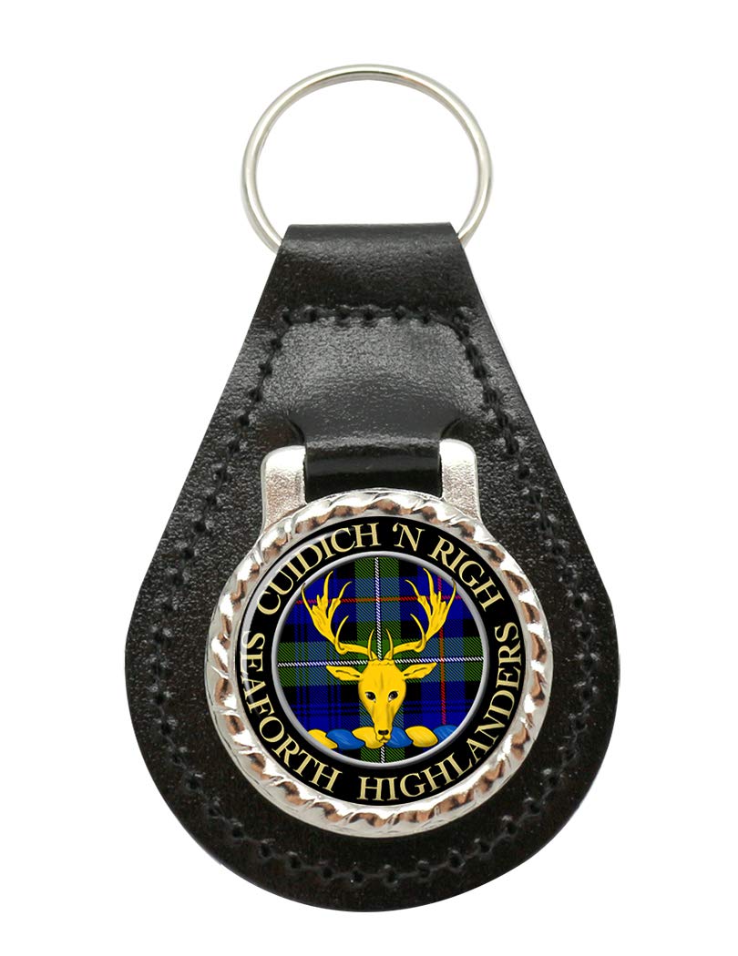Seaforth Highlanders Scottish Clan Leather Key Fob