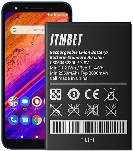 Miniatura 1 de Batería C806045280L 3000 mAh Batería de repuesto de ultra alta capacidad para BLU Vivo X5 V0490UUBLU G6 G0210UUBLU V7 V0430UU