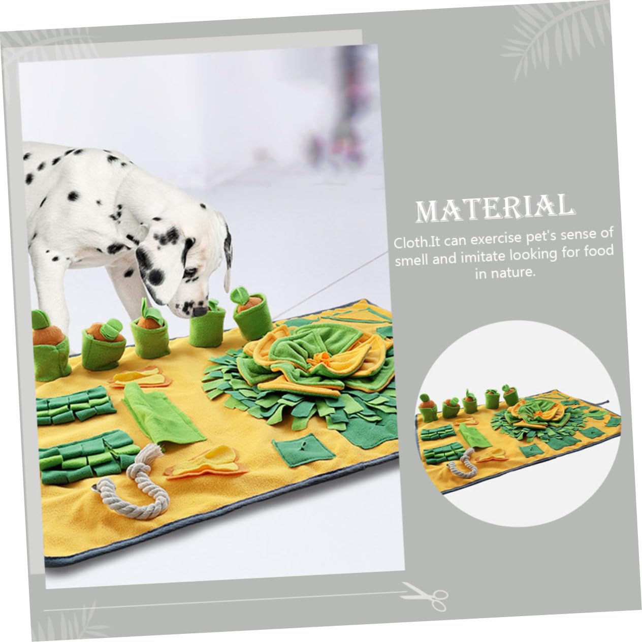 Toyvian Tapis De Fouille pour Chien Tapis De Recherche De Nourriture Antidérapant Accessoire pour Maison