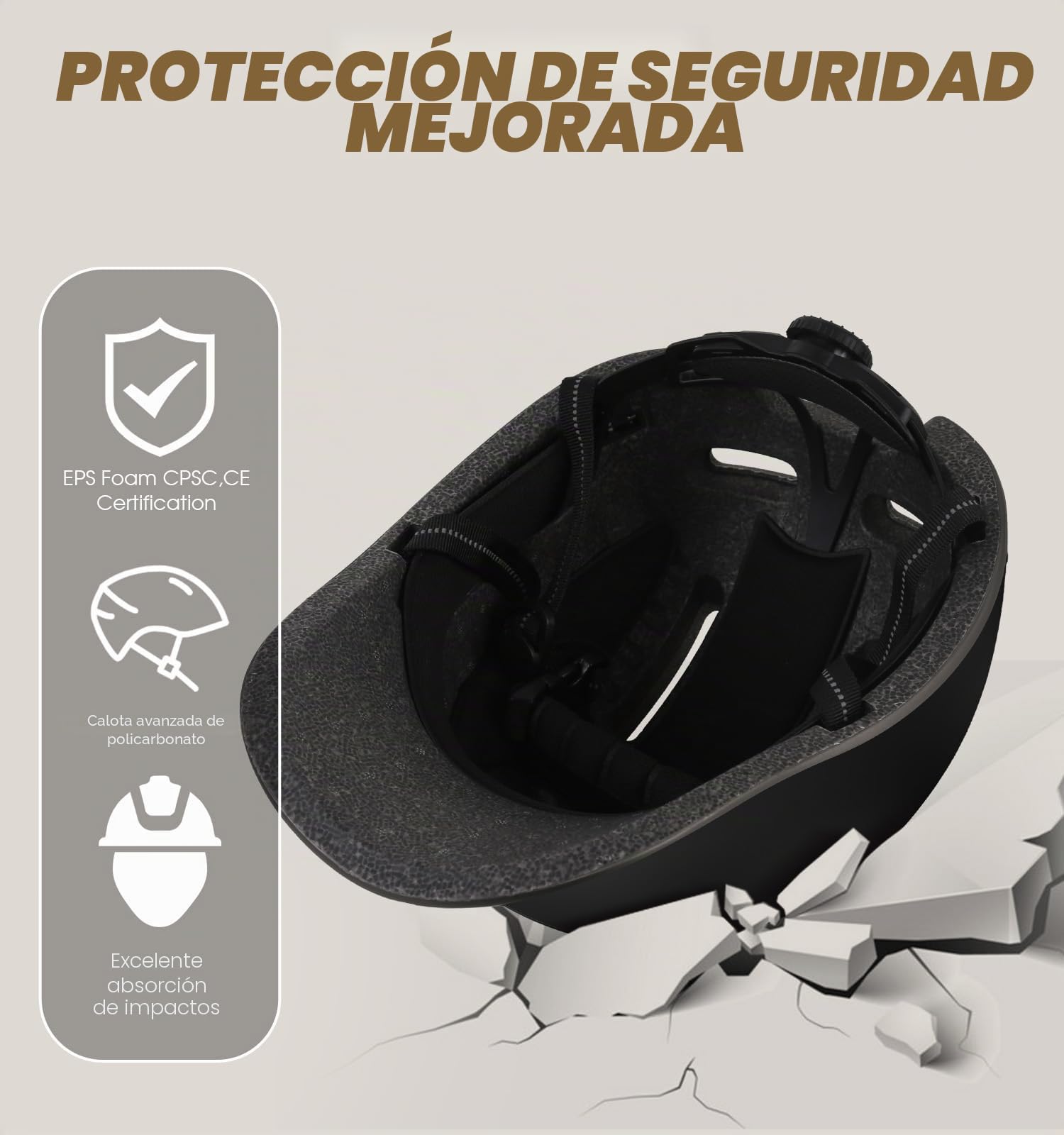 KINGLEAD Casco de Bicicleta, Casco Urbano Commuter, Elegante Casco de Bicicleta para Hombre y Mujer, para Ciclismo, Trekking, Ciudad, Scooter, Casco Ajustable
