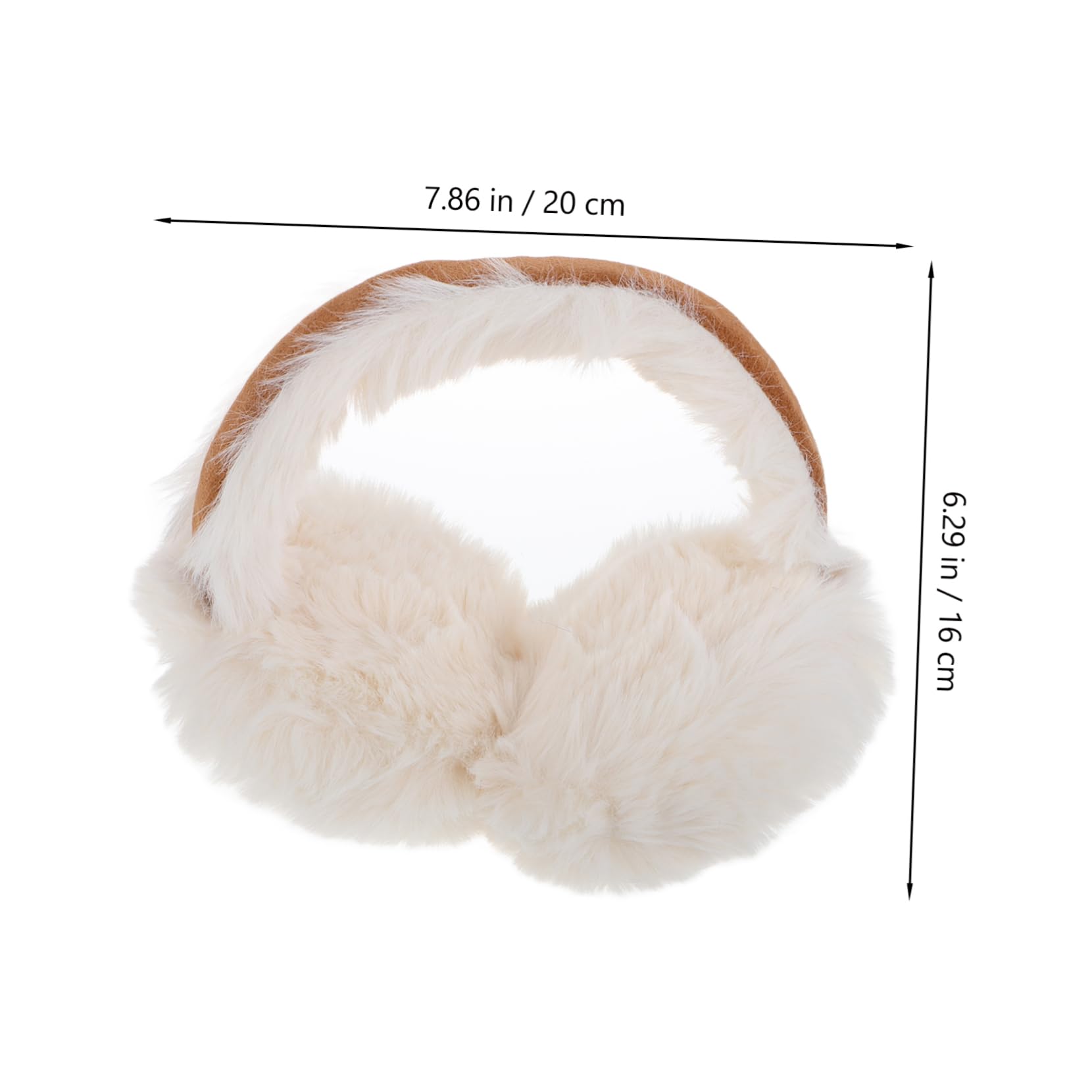 VALICLUD Winter Ear Muff for Women Foldable Faux Fur Ear Warmers Soft Plush Design for Cold Weather for Outdoor Activities and Travel