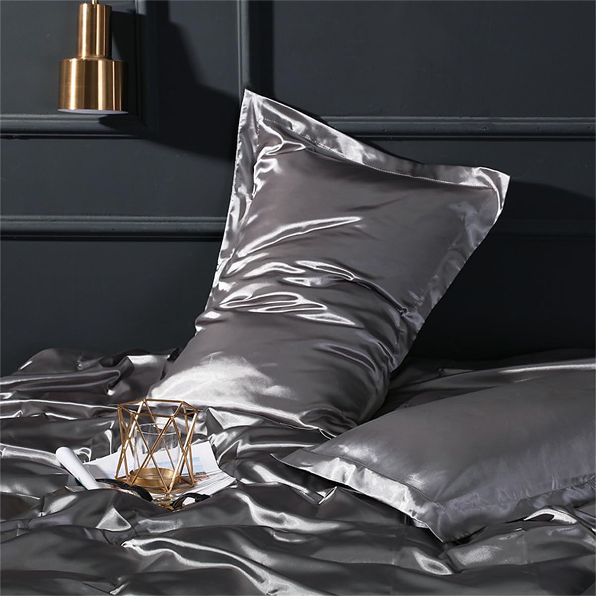 Michear Natural Mulberry Silk Pillowcase for Hair and Skin Health Standard Size 48x74cm Silk Pillow Case - Image 3