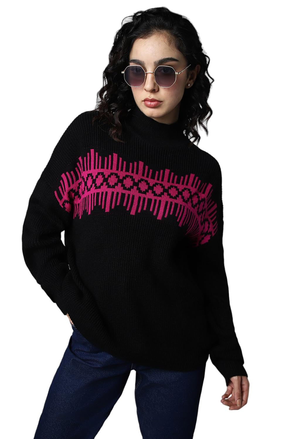 high star Women's Acrylic Classic Pullover Sweater-picture-36