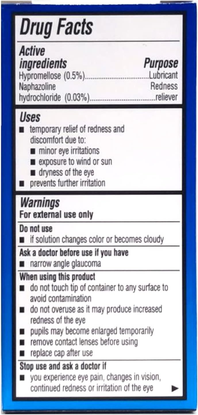 Bausch and Lomb Advanced Redness Relief Drops, 0.5 Ounce - 3 per case.