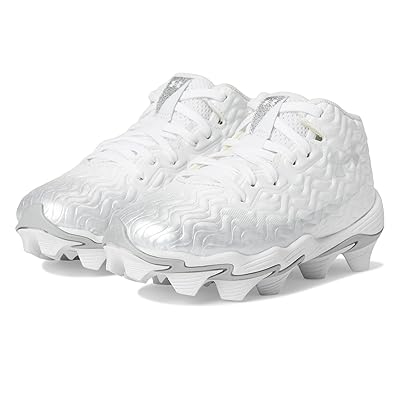 Under Armour Kids Spotlight Hammer RM Jr. (Toddler/Little Kid/Big Kid) Boys Shoes White/Metallic Silver/Metallic Silver