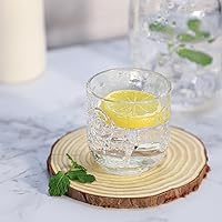 Vista 6 de Sizikato Juego de jarra de agua de noche con vaso de cristal de 15 oz, de vidrio transparente con relieve de rosa.