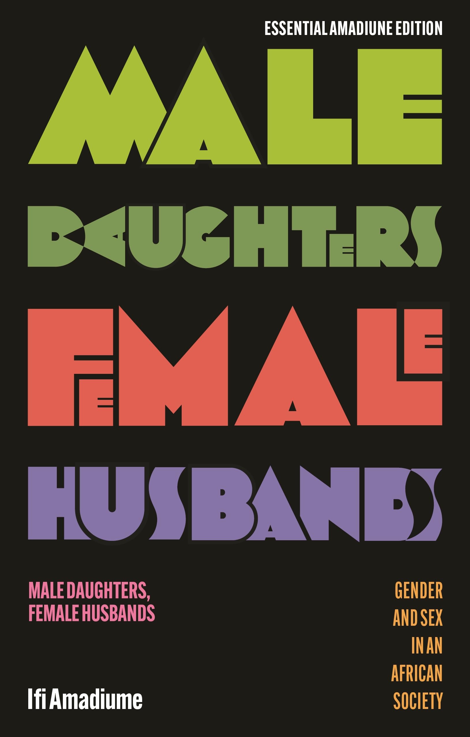 Male Daughters, Female Husbands: Gender and Sex in an African Society (Essential Amadiume)
