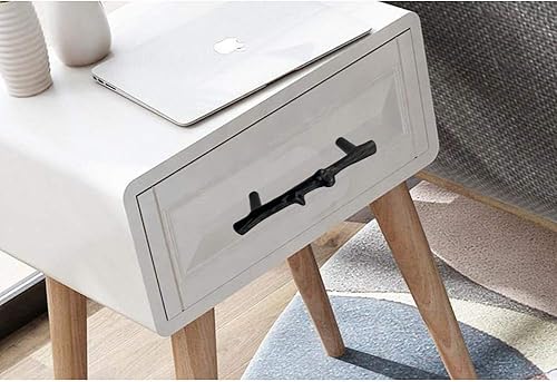 Miniatura 7 de Jinyuanchao Tiradores de gabinete de ramitas negras con agujero central de 3 pulgadas, tiradores y asas de aleación rústica para cajones de ramas