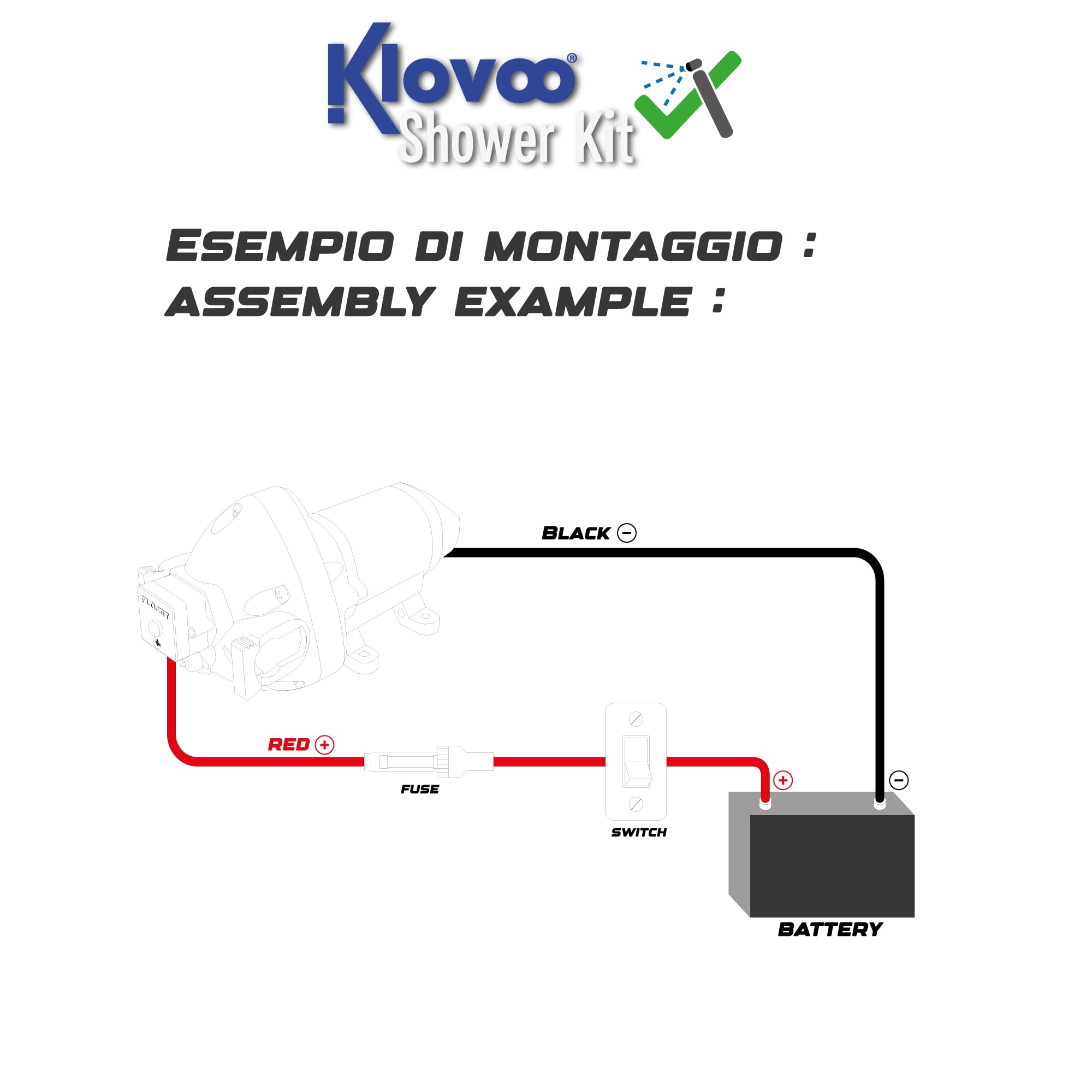 Kit Autoclave Flojet Triplex + Doccetta: Soluzione Completa per Acqua a Bordo per Barca,Camper,Gommone