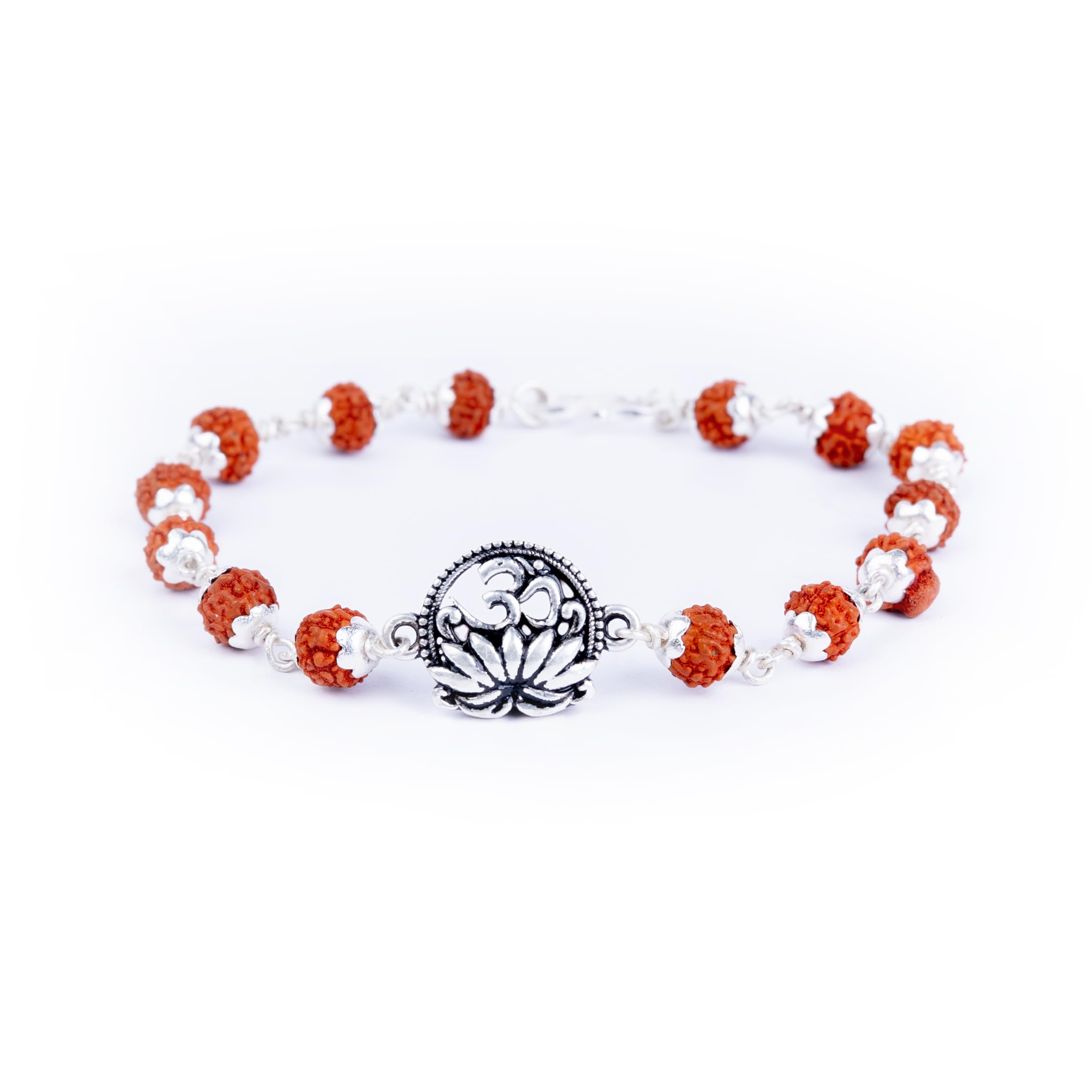 Hem Jewels Pure Silver Rudraksha Rakhi for Brother | Silver Bracelet for Boys and Men | Silver Bracelet Rakhi | Silver Rakhi For Brother | Design: Rising Om (HJRKH-101) (B0D77575TN) Amazon Price History, Amazon Price Tracker