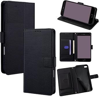 Compatible with Vivo S17 / Pro / S17t 5G / V29 / V29 Pro Flip Kickstand Magnetic Closure Card Slot Wallet Case Black