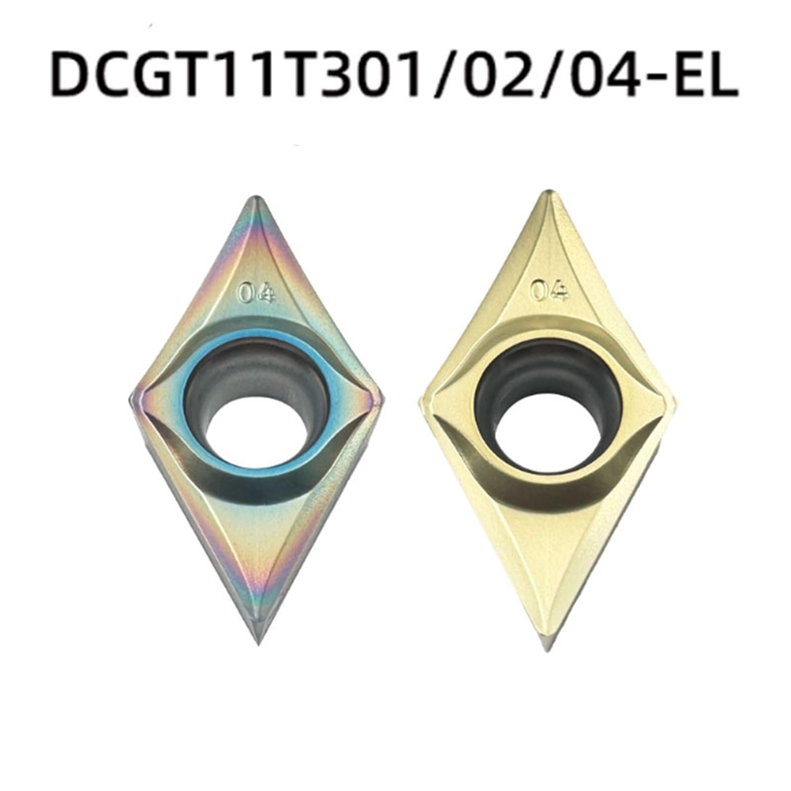 Inserts En Carbure Cémenté Indexables, Coupe-tour CNC, Outils De Tournage, 10 Pièces(DCGT11T302-EL ZM201)
