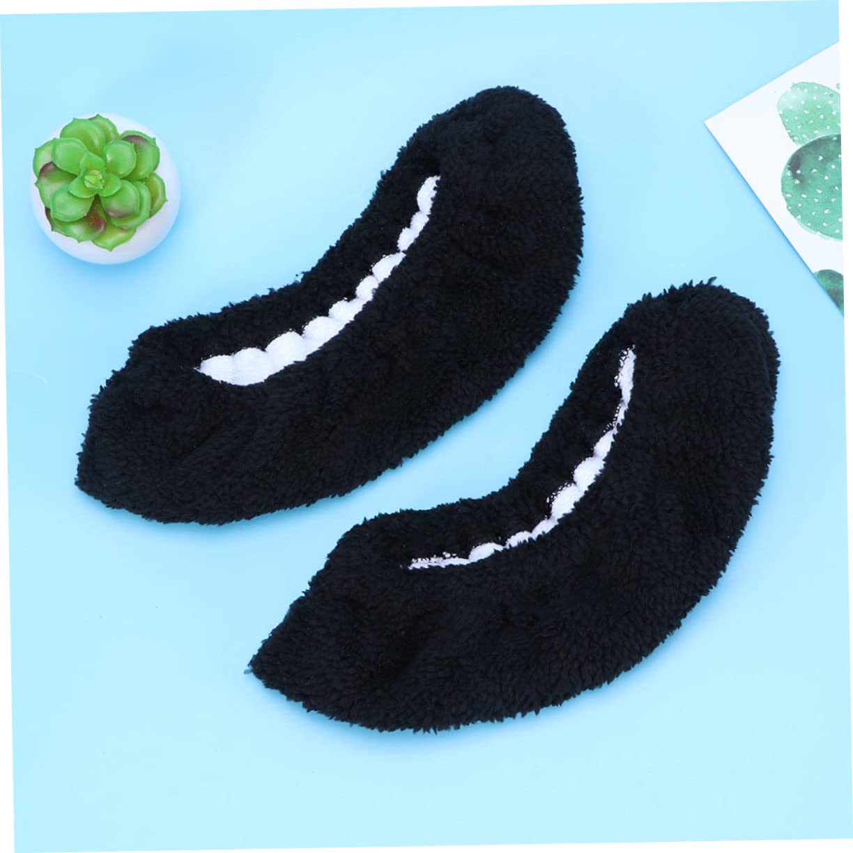 Protège-lames de Patins Élastiques, Lot de 2 Paires, Noir, Polyester