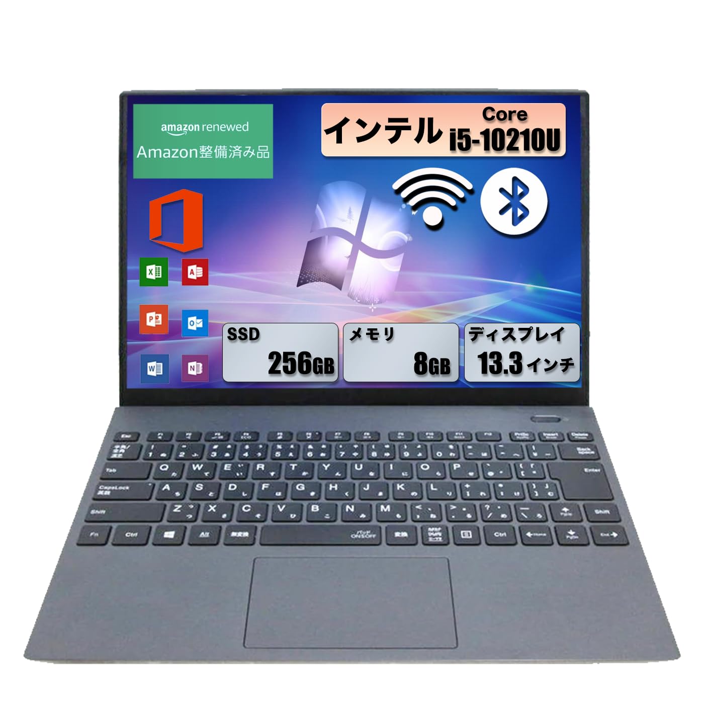 Amazon.co.jp: 【整備済み品】軽量ノートパソコン NEC VKT16/G-9 第10 