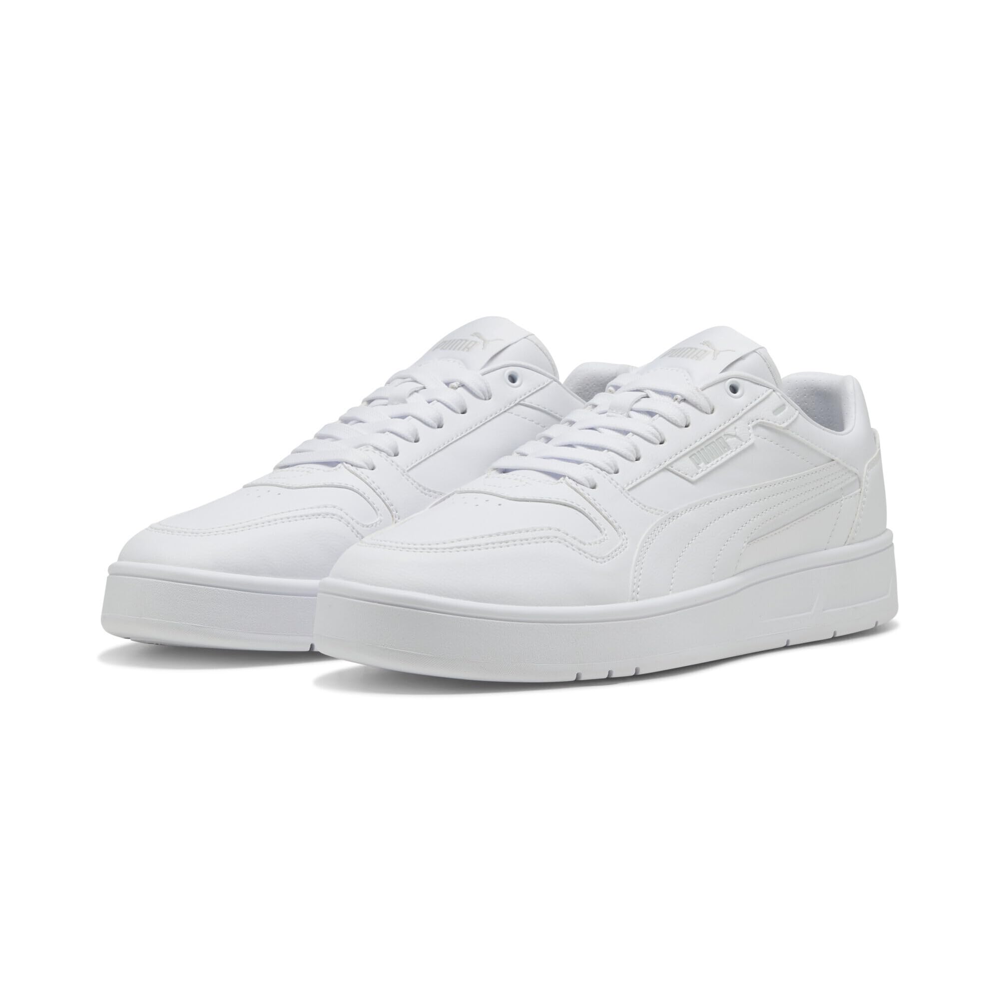 Puma Unisex Court Classic Street Sneaker, Puma Weiß, Puma/Weiß, kühles Dunkelgrau, 37 EU