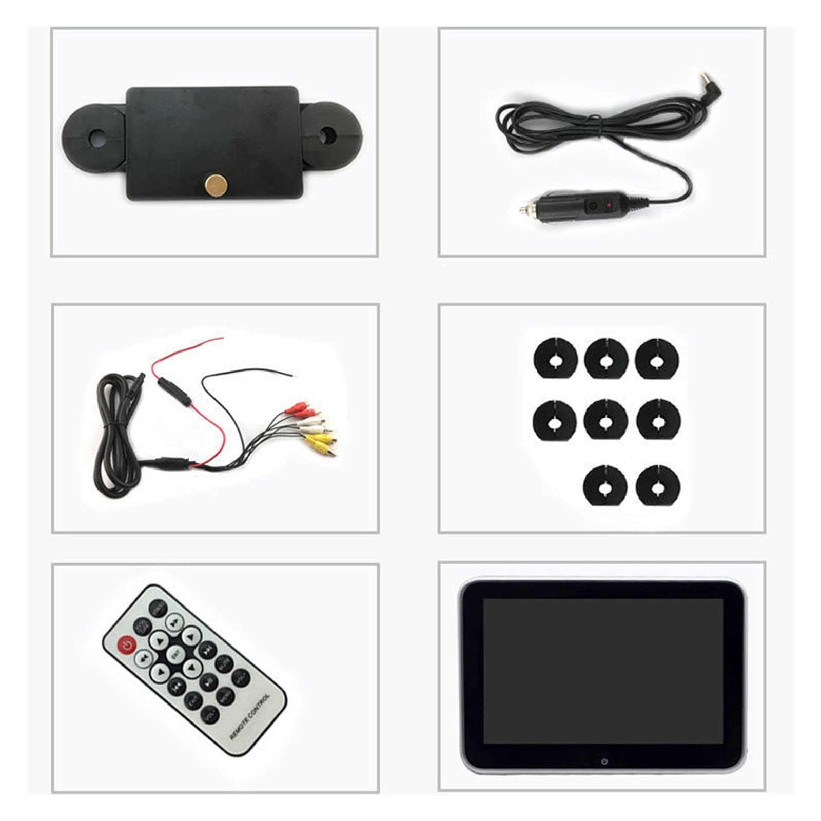 Appui-tête Voiture Moniteur écran Tactile 1080P HD MP5 Automotivo siège arrière Affichage lecteurs vidéo FM IR USB TF Link(1PCS 11.6 inch MP5)