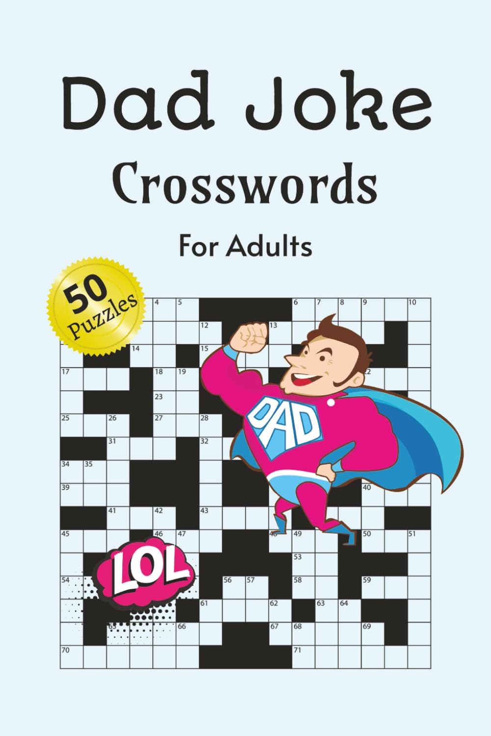 Dad Joke Crossword Puzzles: Dad Crosswords for Adults