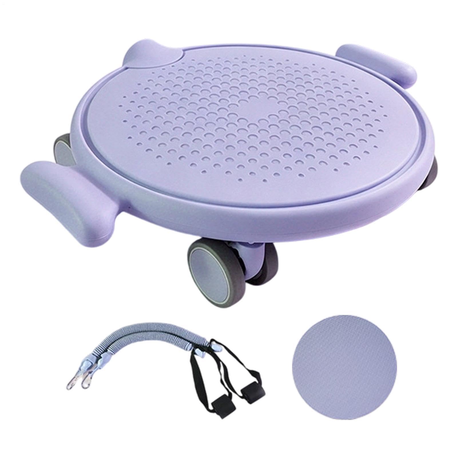 Pilates-Gleitscheiben Leiser Disc-Trainer mit Rädern für Core-Training