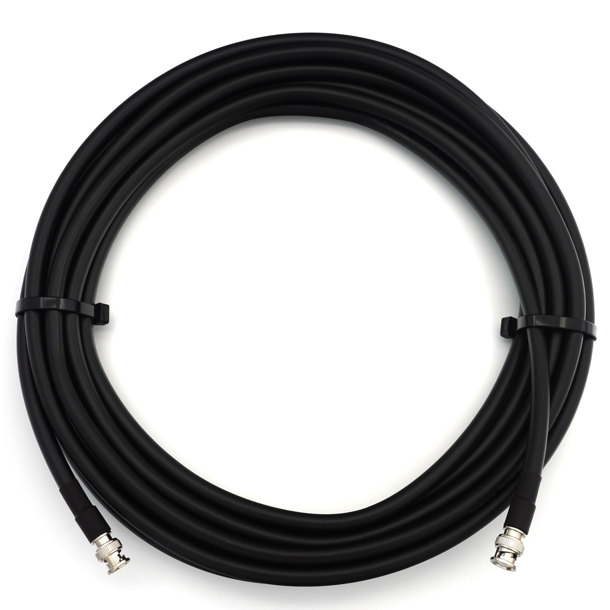 10m BNC macho a BNC macho cable coaxial — 10 metros Extensión coaxial flexible de cobre completo 50 ohm (equivalente a LMR400 UF UltraFlex) — para la antena de RF/HAM Radio/CB/Wireless