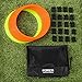 FORZA Anneaux D'ENTRAÎNEMENT D'AGILITÉ | Lot de 12 | Équipement pour L'entraînement Foot | Lot des Anneaux d'Agilité Multi Sport | Échelle d'Agilité et de la Vitesse (Orange/Jaune)