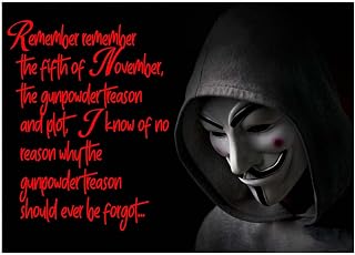 Guy Fawkes Poster Anonymous Mask Posters White V for Vendetta Sticker Hacker Mask Anonymous Halloween Masks Cosplay Purge Scream Face Hackers Motivational Poster Fox P096
