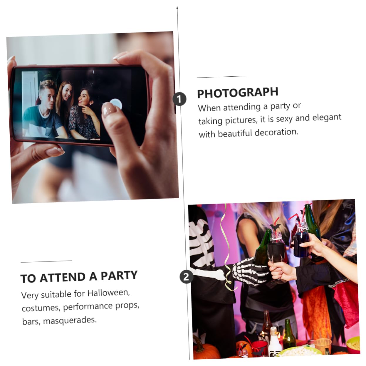 Veemoon 1pc Bat Mask for Halloween Lightweight Half Face Party Mask for Masquerade Comfortable and Easy to Wear for Carnival and Fancy Dress Events