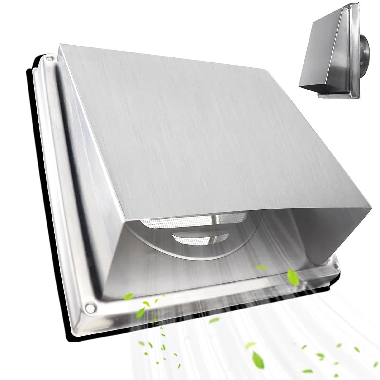 100mm Rejilla Ventilación Acero Inoxidable Rejilla Protectoras Malla Fina | Rejilla de Ventilación Rejilla Exterior de Pared Sistema Ventilación para Pared Exterior Tubería Extractor Cocina Chimenea
