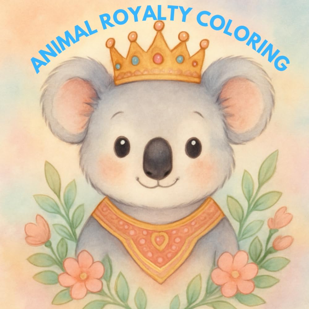 ANIMAL ROYALTY COLORING: A Charming Collection of Cute Royal Animals to Color, Featuring Castles, Crowns, and Whimsical Fantasy Designs for Creative Coloring Fun.
