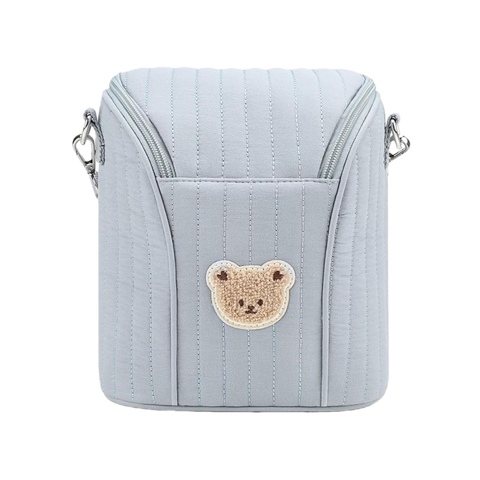 Insulated Bottle Bag, Cute Bear Design, 18x10x20cm, Ba'by Bottle Insulated Bag, Milk Storage Container, Easy to Carry, Breastmilk Food Transport Daily