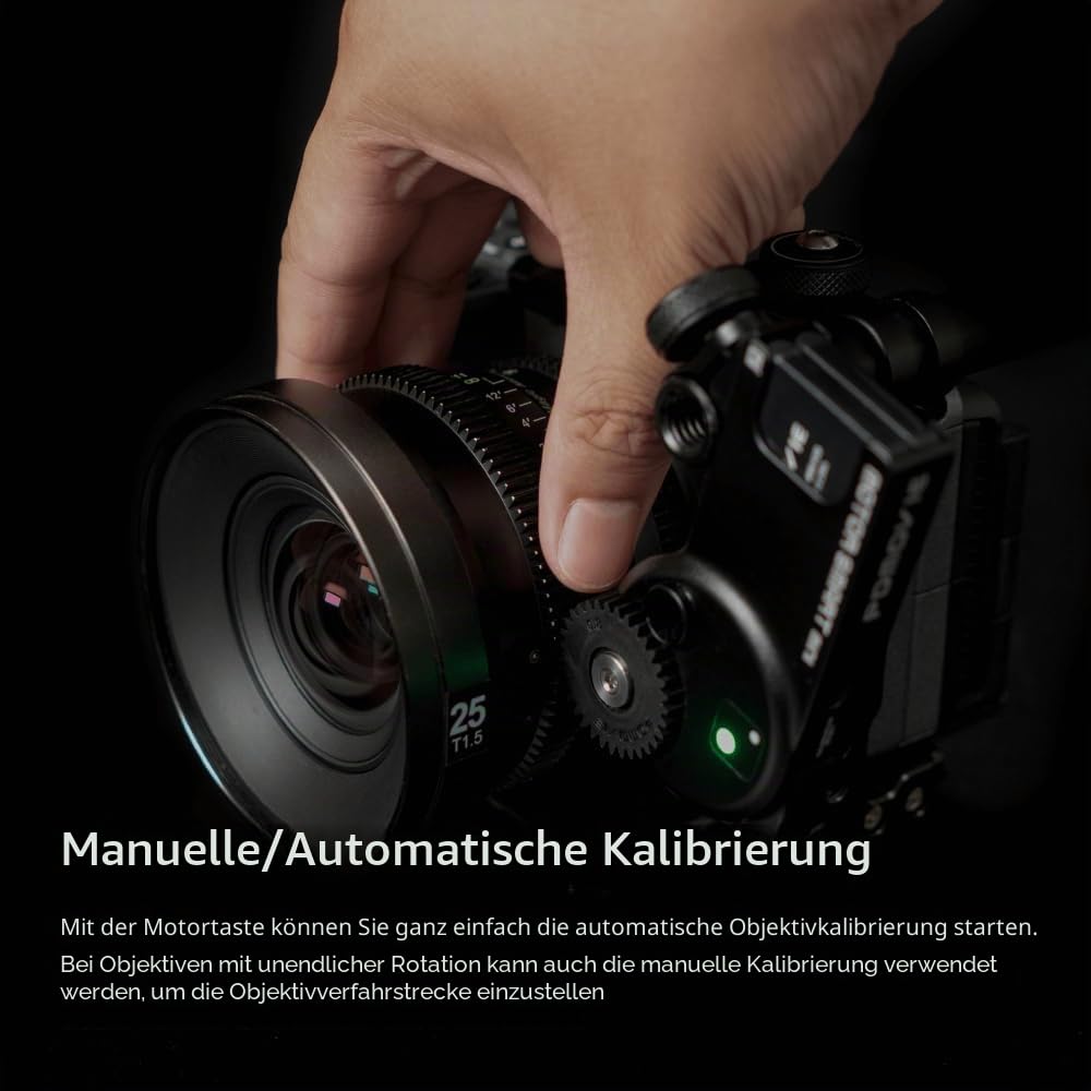 PDMOVIE Live AIR 3 Smart PD-BTMP-S LiDAR Autofokus Motor für manuelle Objektive mit Fokusbegrenzung oder DSLR-Objektive ohne Fokus mit Tiefenschärfen-Skala