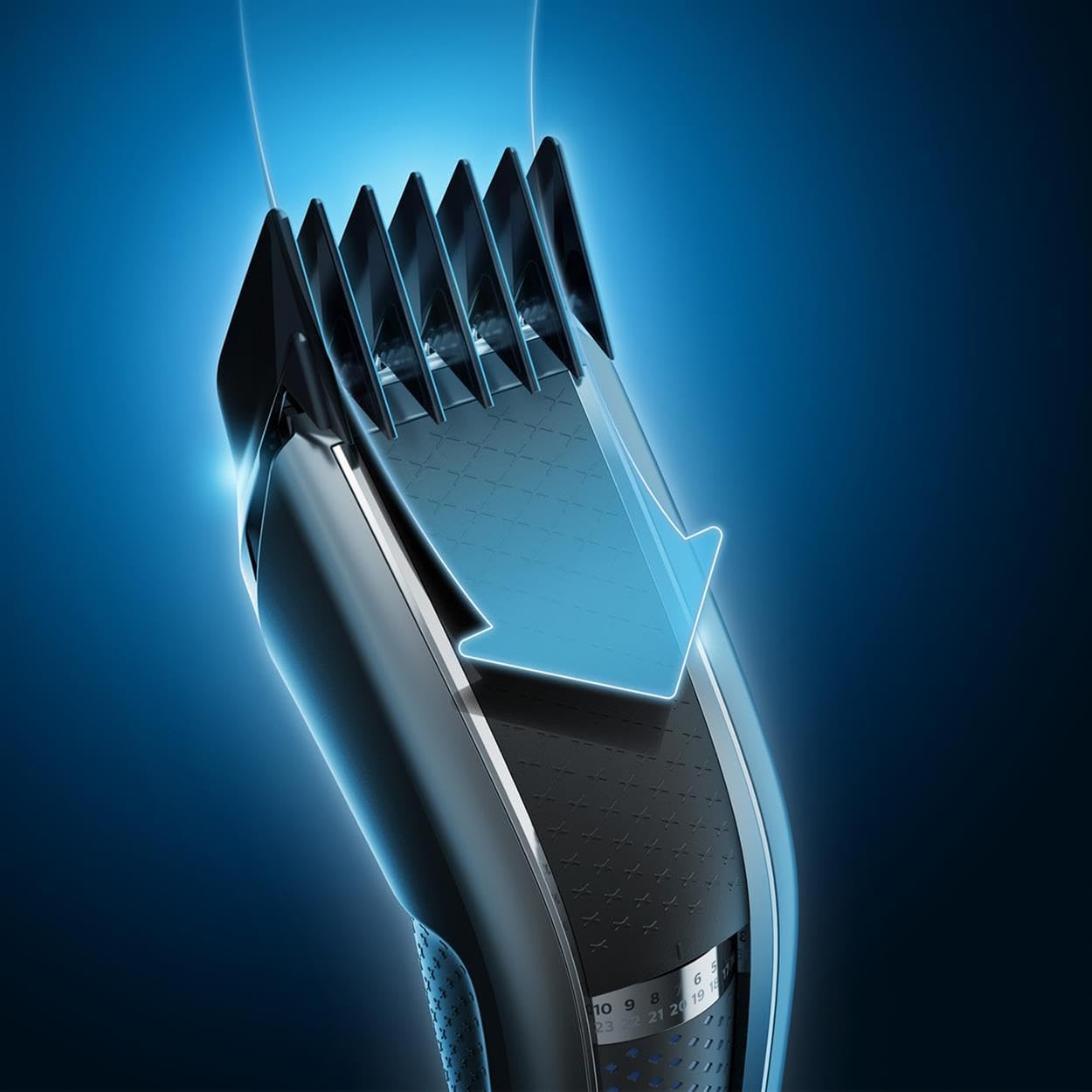 Philips Hair Clipper Série 5000, Tondeuse à Cheveux Lavable avec Technologie Trim-n-Flow Pro (HC5630/15)
